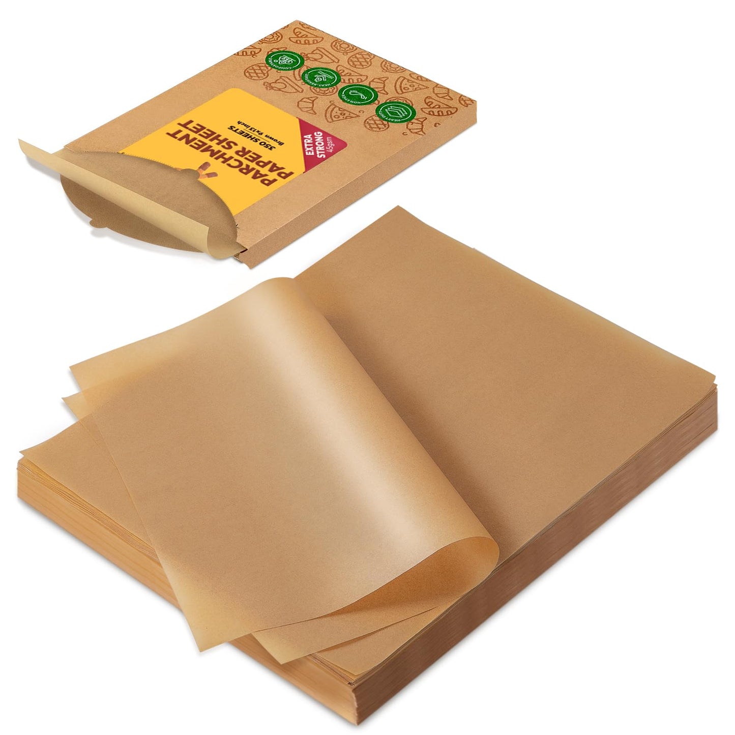 Katbite Parchment Paper Baking Sheets, 265 Pcs, 10x15 Inch, Heavy Duty