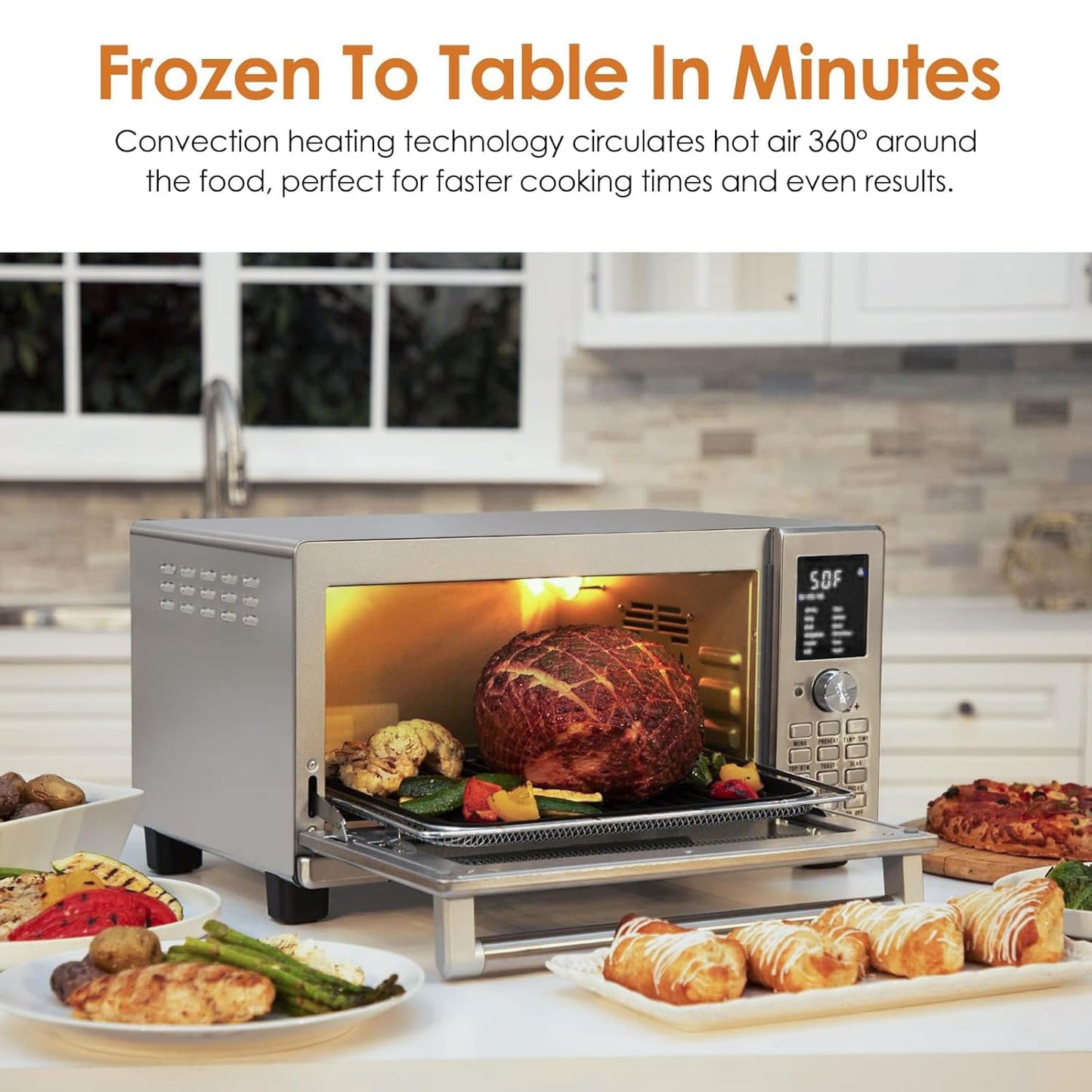 Nuwave Bravo XL Air Fryer Toaster Smart Oven, Countertop Grill/Griddle
