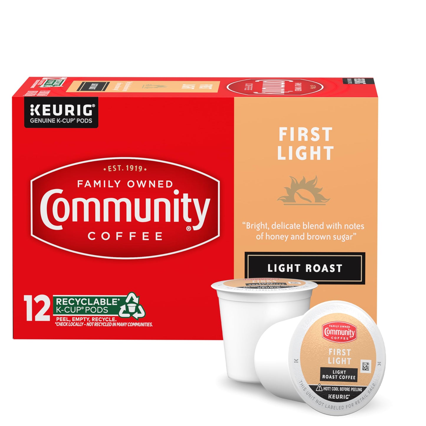 Community Coffee Grandma's Sugar Cookie Keurig K-Cup Pods, Limited Edition Holiday Flavor, Natural Ingredients, 10 Count (Pack of 6)