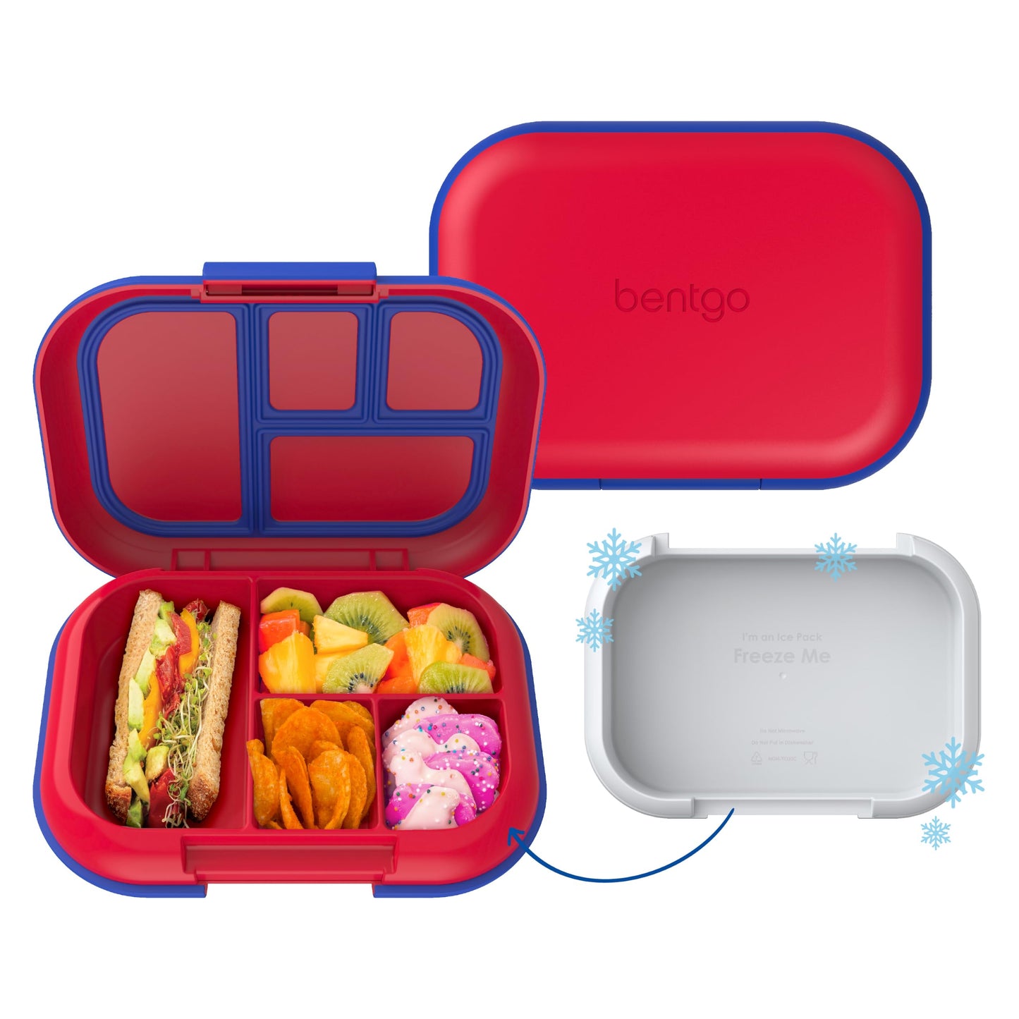 Bentgo Chill Kids 4-Compartment Bento Box Leakproof Lunch Box