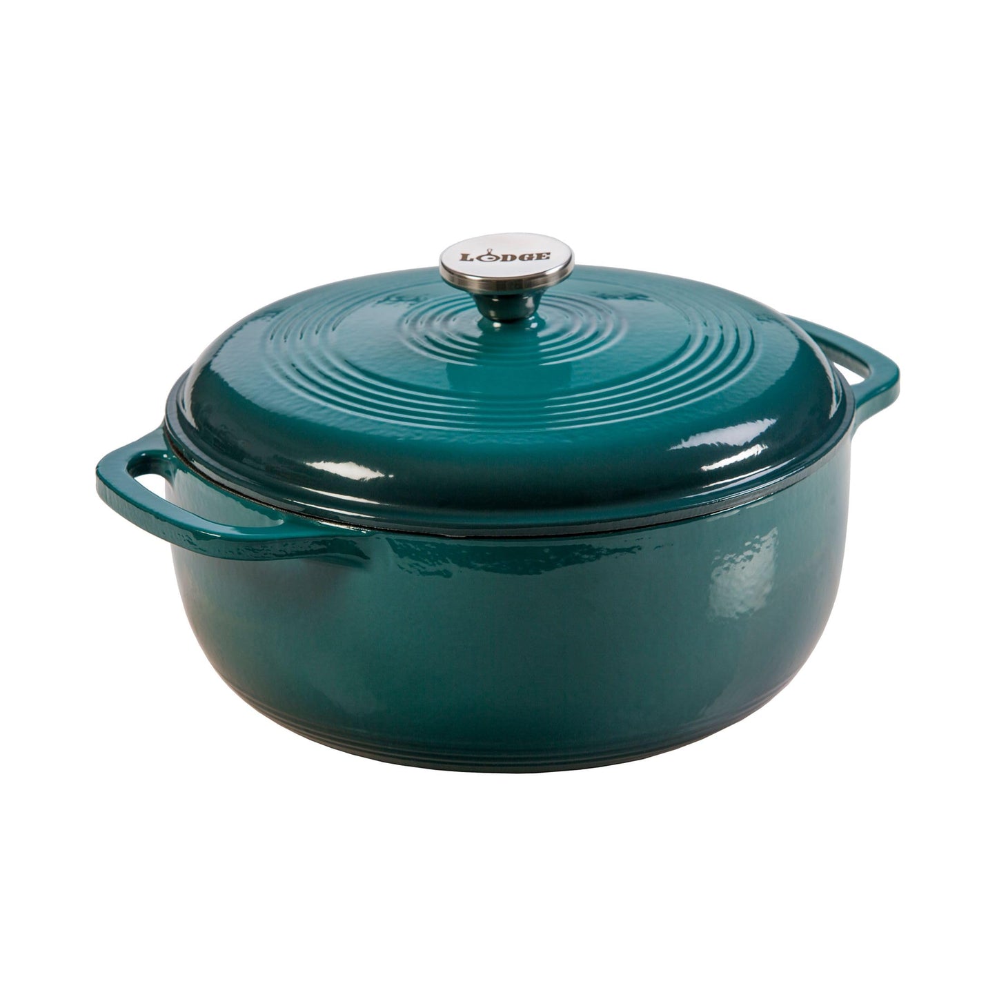 Lodge Essential Enamel Cast Iron Dutch Oven, 6 Quart, Lagoon
