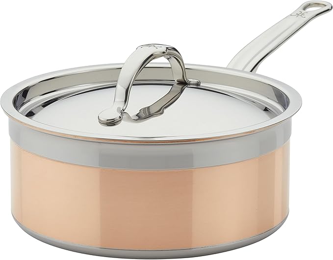 Hestan - CopperBond Collection - 100% Pure Copper Frying Pan, Induction Cooktop Compatible, 12.5-Inch