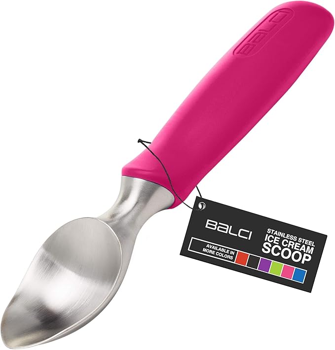 BALCI Stainless Steel Ice Cream Scoop - Black
