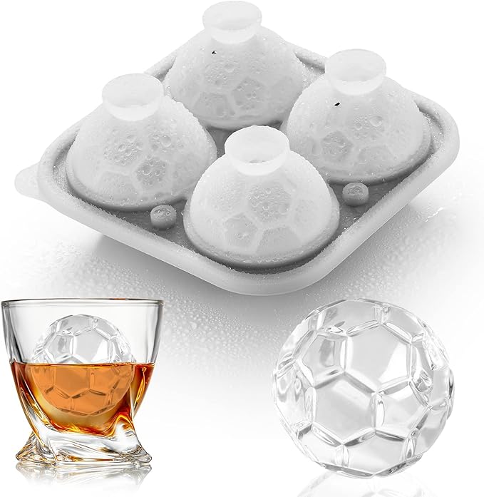 ACOOKEE Novelty Motorcycle Ice Cube Mold, Funny Motorcycle Gifts for Men, Holiday Stocking Stuffers for Men, Large Ice Cube Molds for Whiskey, Bourbon, Cocktails