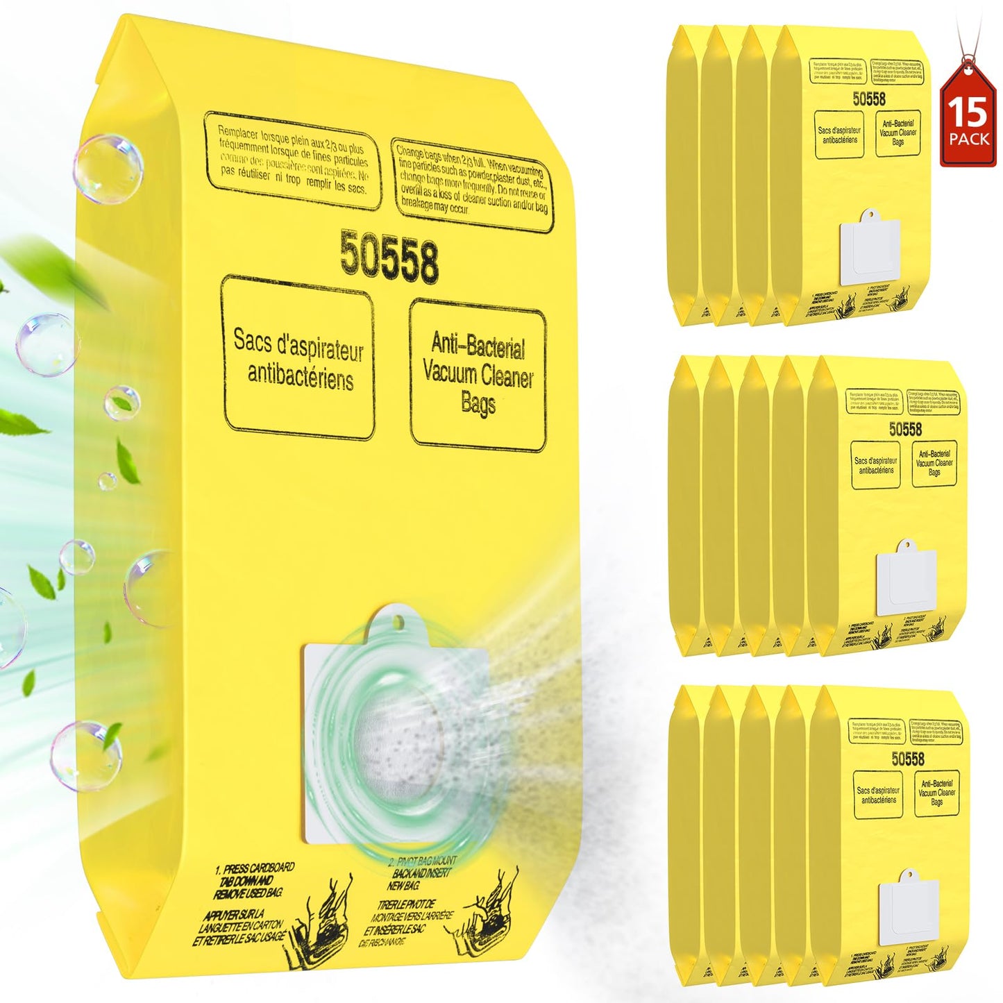 Type C/Q Vacuum Bags Replacement for Kenmore, 20 Pack