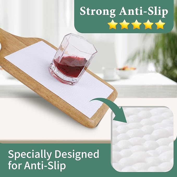 Drawer and Shelf Liner for Kitchen Cabinet: 17 in X 30 Ft Non Slip Waterproof Shelf Paper Non Adhesive Refrigerator Liners White Easy Liners for Bathroom Cupboard with Knife Tape Measure