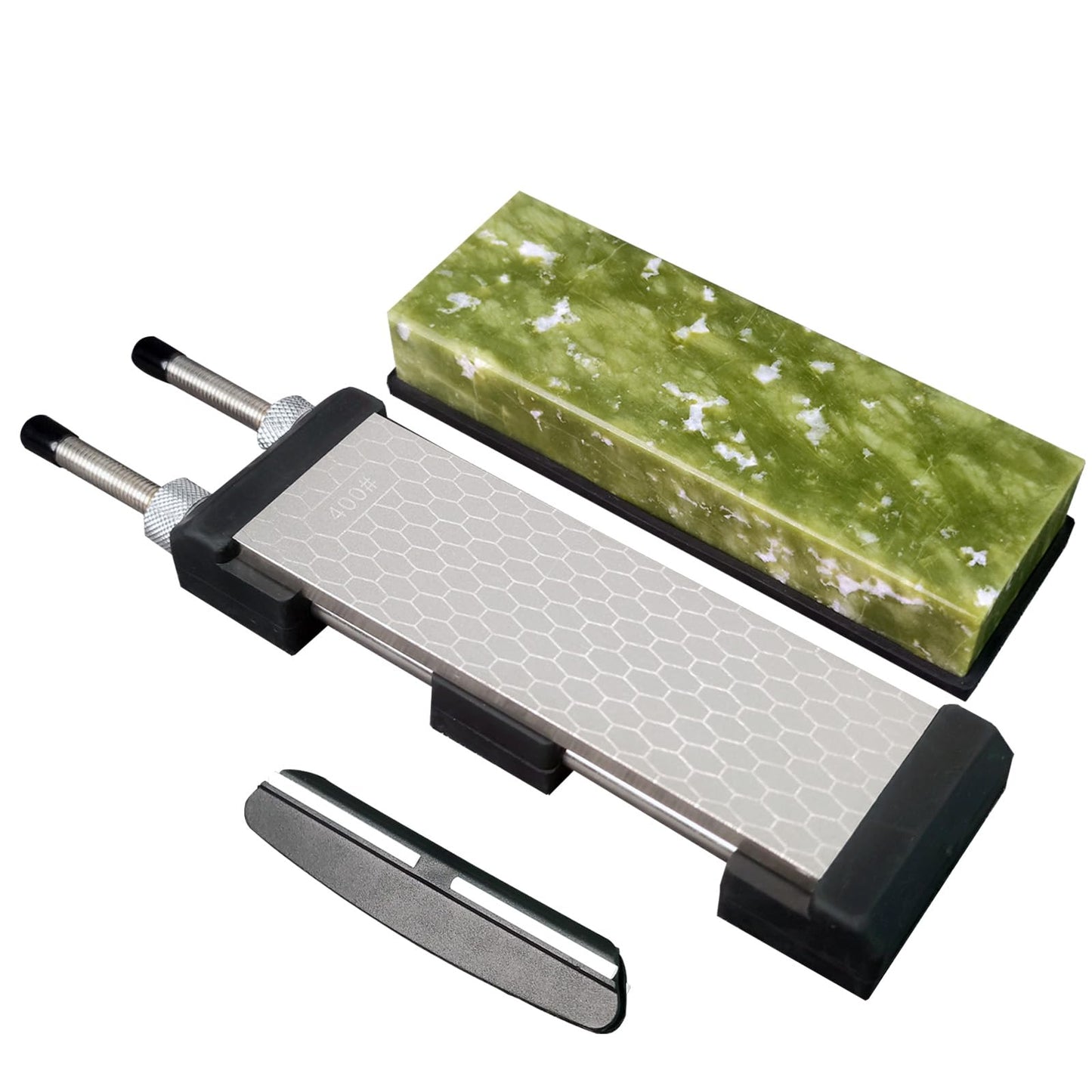 Knife Sharpening Stone Set,10000 Grit Whetstone Final Fine Polishing Natural Green Honing Oilstone for Knives Tools,Cutting Tools