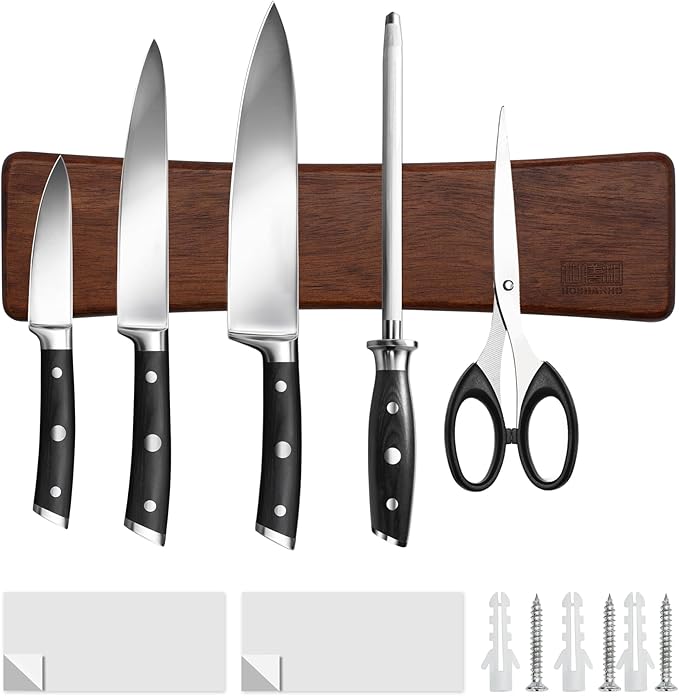 HOSHANHO Magnetic Knife Strips, Magnetic Knife Holder for Wall 16 Inch