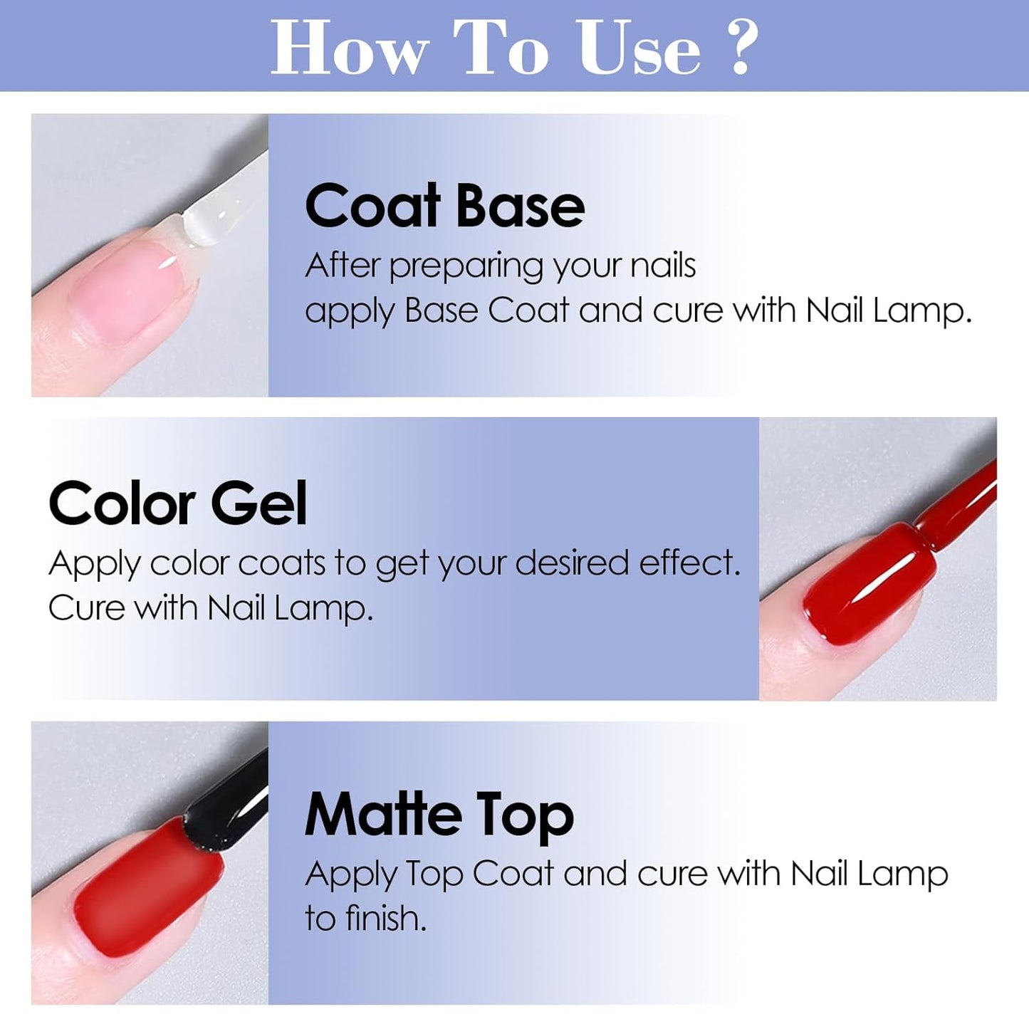 ADHERE Matte Gel Top Coat for Gel Nail Polish, 15ml Powder-Resist Matte Finish for Detail Chrome Powder Painting Long Lasting DIY Home Nail Salon