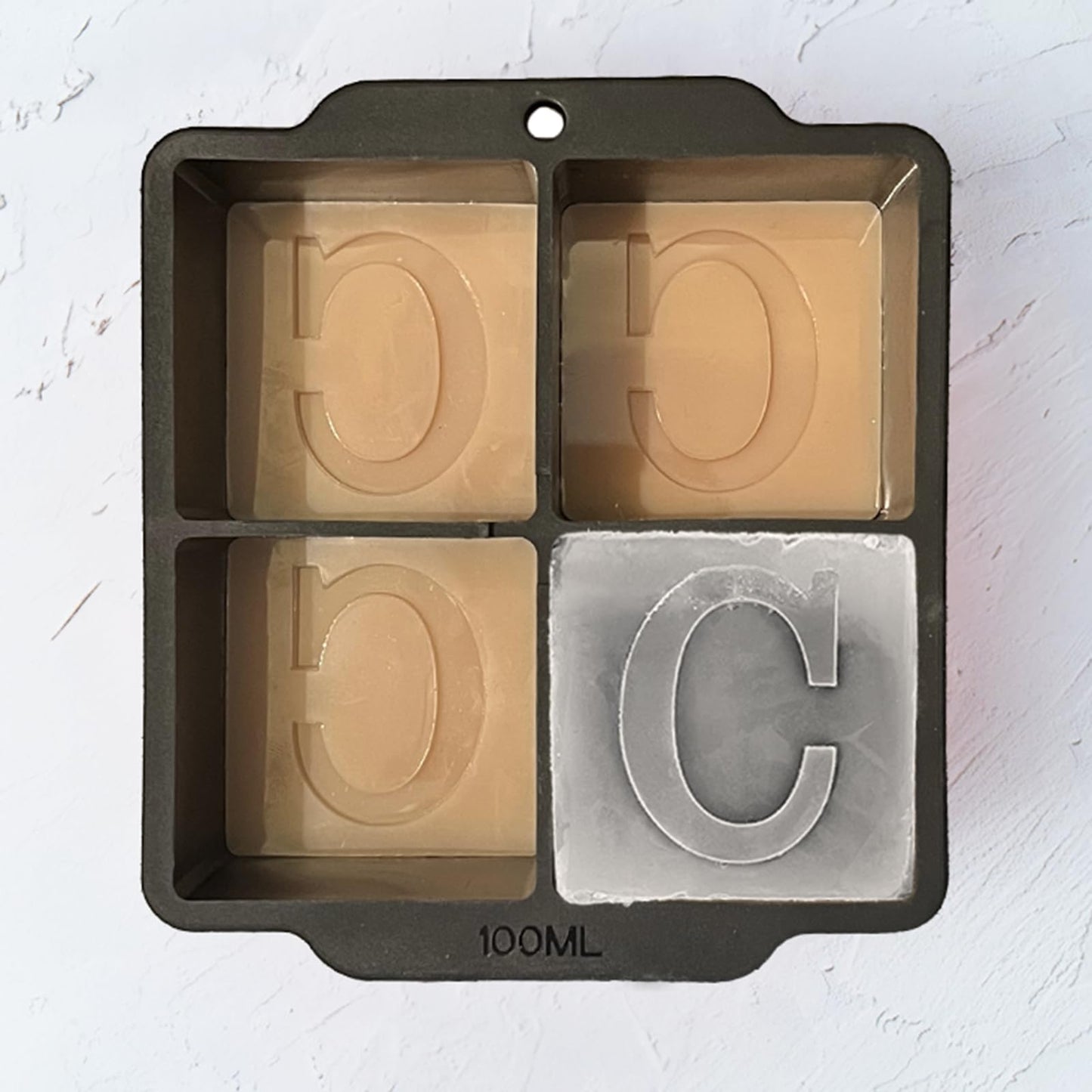 Letter G Monogram Ice Cube Mold Custom Ice Cube Mold 2 Inch Big Initials Silicone Ice Cube Tray Gifts for DAD Gifts for Him