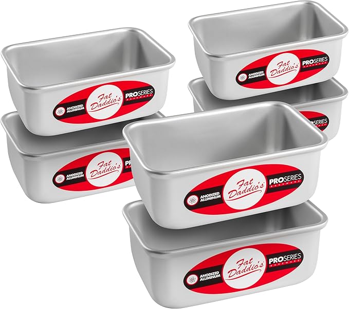 Fat Daddio's BP-5643 Anodized Aluminum Bread Loaf Pan, 9 x 5 x 2.5 inch
