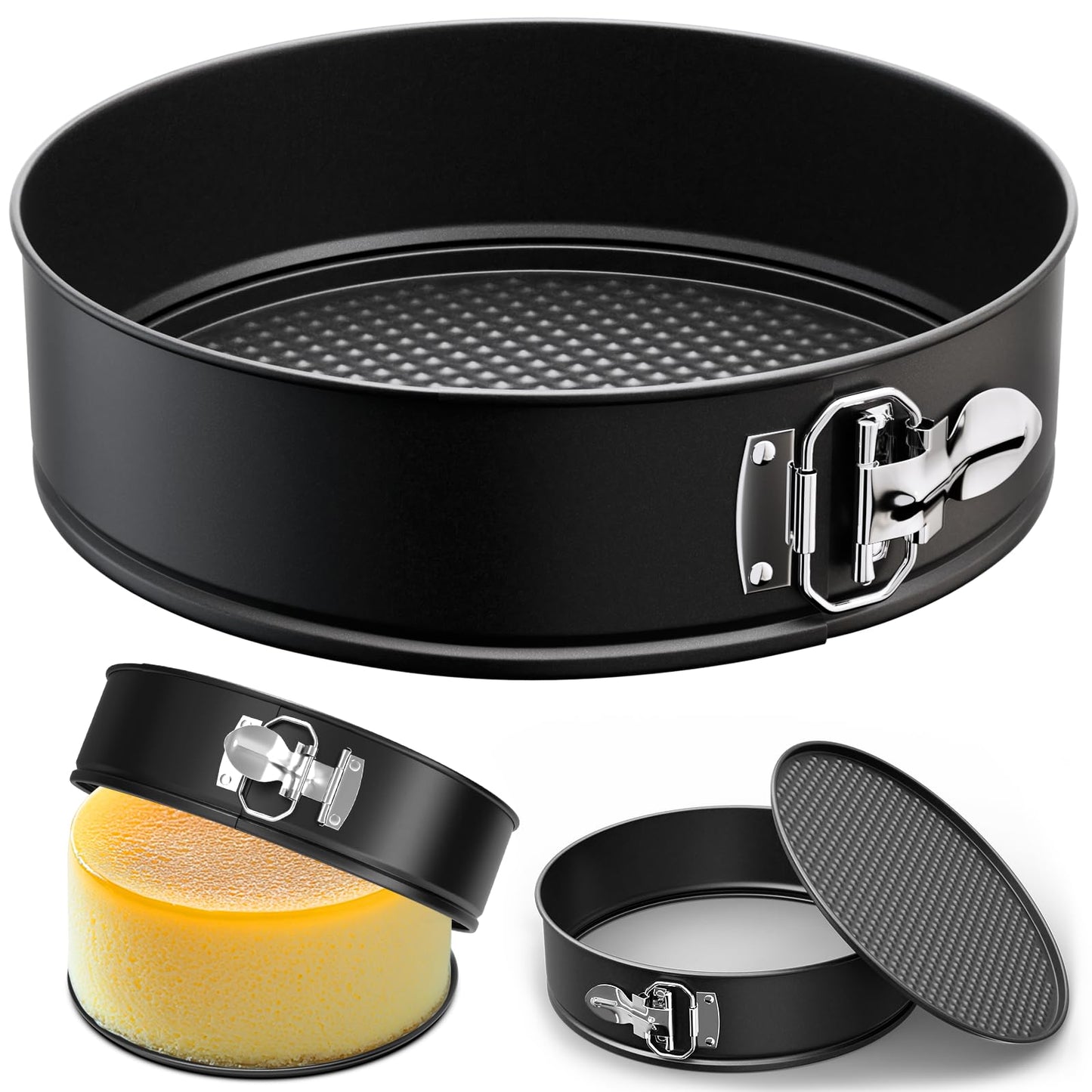 ZeroPone 4 Inch Mini Springform Pan for Mini Cheesecake Pizza