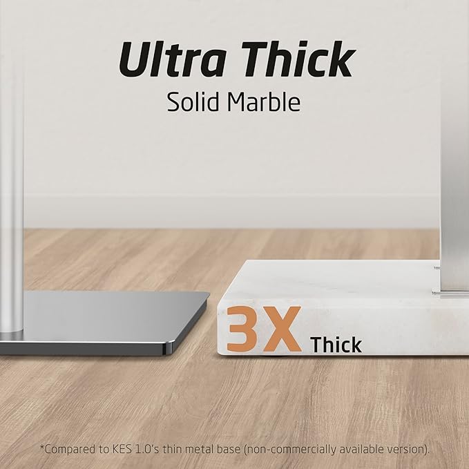 KES Standing Towel Rack Taller Version, 37" H (Equal Height) Bathroom Towel Rack Stand with Marble Base, Free Standing Towel Holder Stand, SUS304 Stainless Steel Brushed Finish, BTH229-2