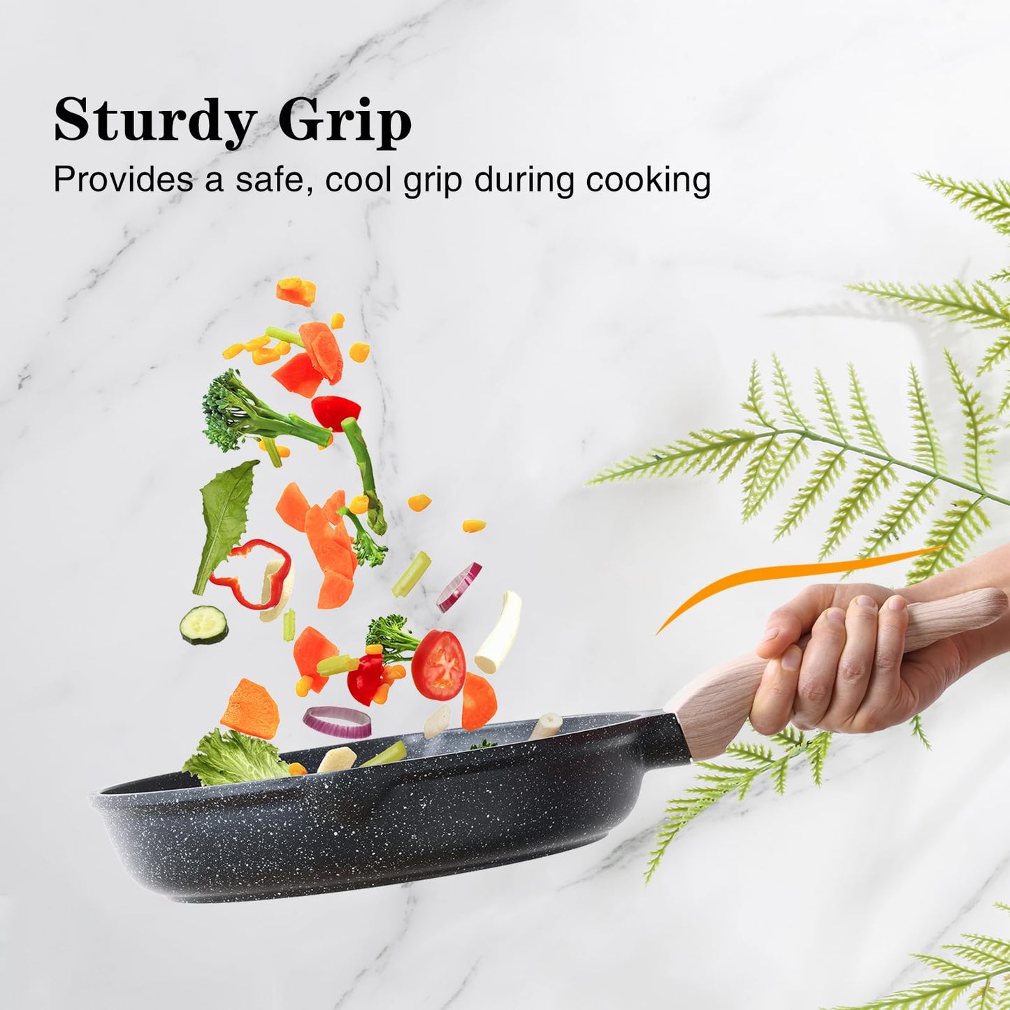 Kordisen Non Stick Frying Pan Skillet, 8 inch Small Egg Pan