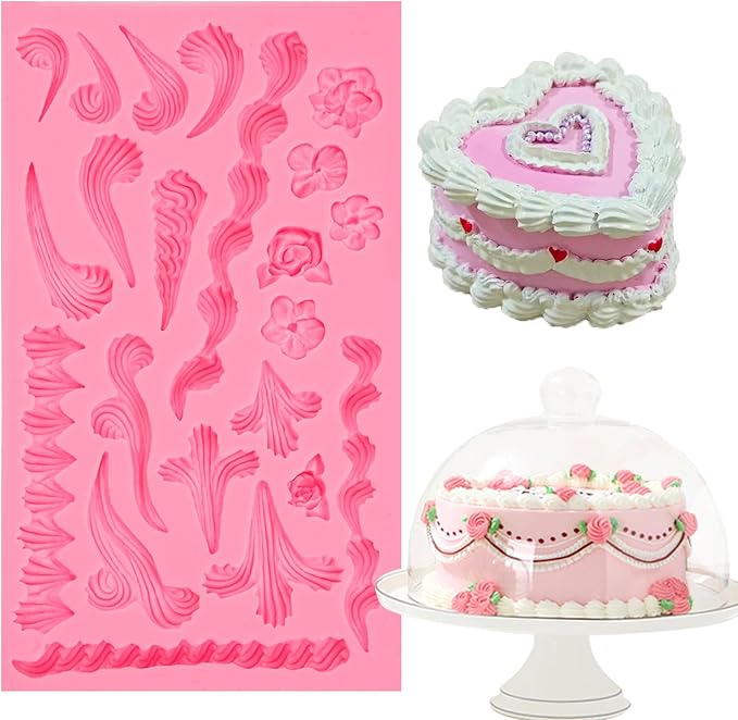 Hemp Rope Fondant Molds, Macrame Tassel Cake Decorating Silicone Molds, Kitchen Candy Chocolate Baking Tools for Cookie Mousse Cupcake Desserts, Epoxy Crafts, Modeling Clay, Candle Decoration, Soap