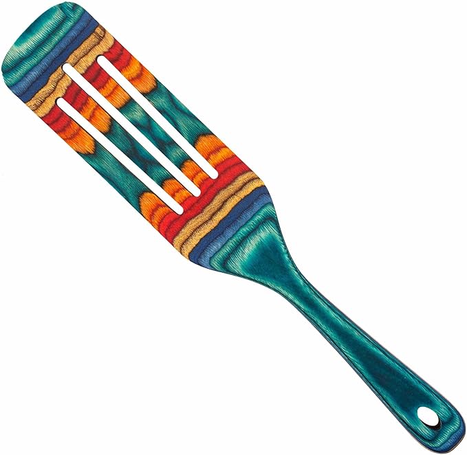 Totally Bamboo Baltique Montego Bay Collection 12-1/2" Wooden Cooking Spoon, Safe for Nonstick