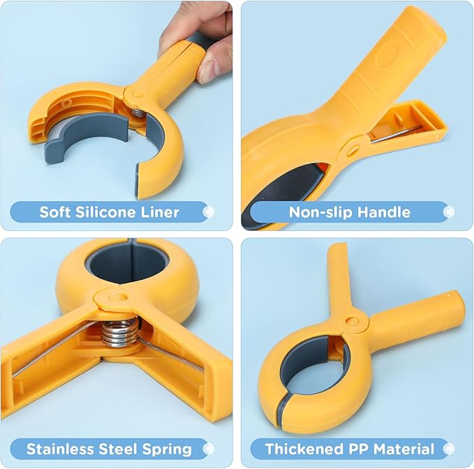 5.1 Inch Jumbo Beach Towel Clips for Beach Chairs, 8 Pack Towel Clip for Chair Cruise Pool, Clothes Pins Jumbo Size 4 Colors