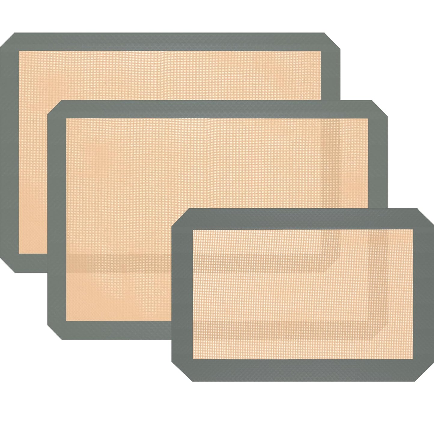 Koolstuffs Silicone Baking Mat, Nonstick and Reusable, 3 Pack