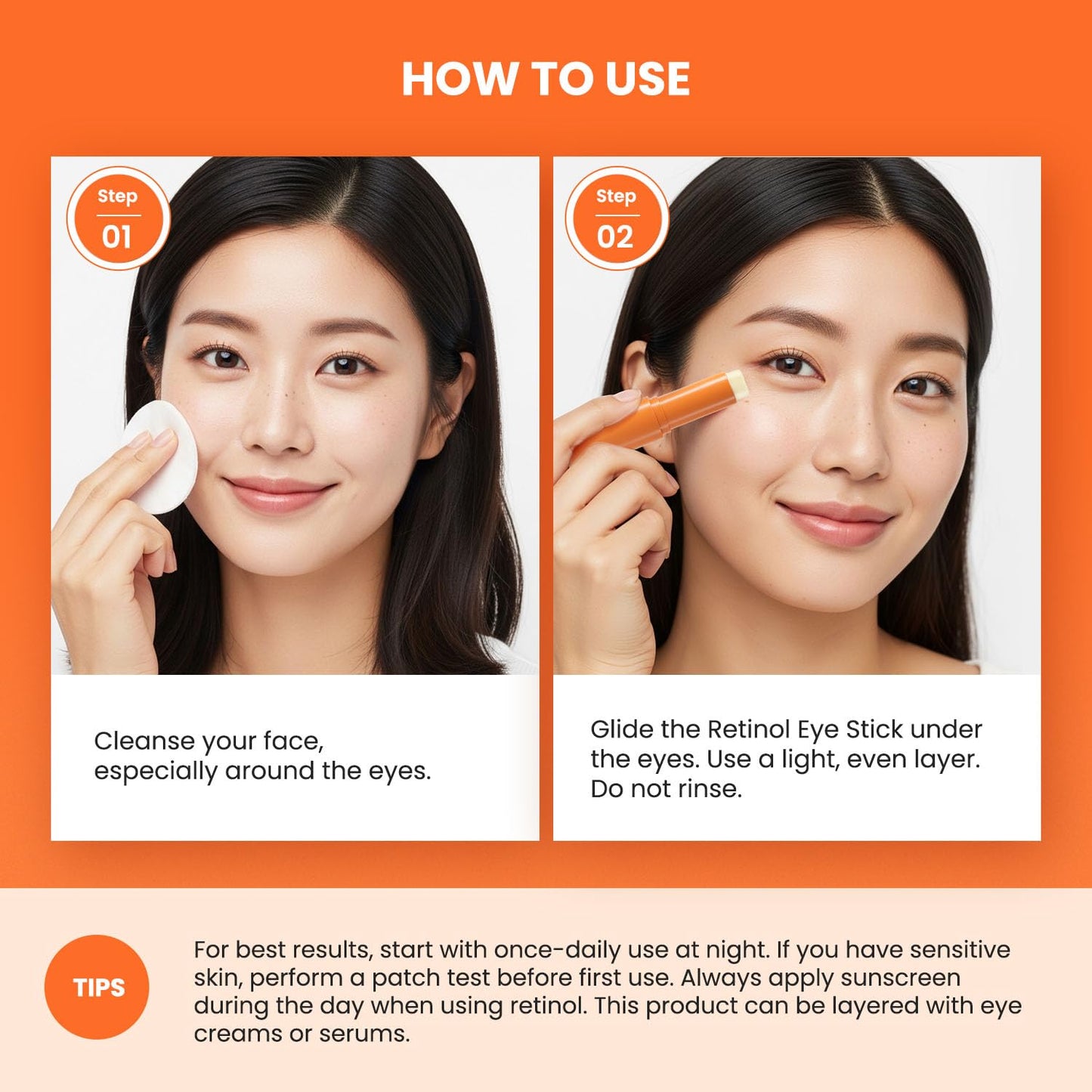 VELAMO ADVANCED Retinol Eye Balm Stick: Made in Korea, Travel Essentials, Upgraded 8-in-1 Formula with Collagen, Niacinamide & Peptides – Under Eye Cream for Dark Circles, Puffiness & Wrinkles 1.05oz