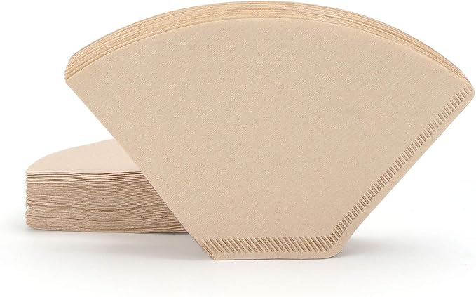 Segarty #1 Coffee Filters Cone, 200 Count Pack Size 1-2 Cup Natural Unbleached Brown Paper Filter Disposable Pour Over Maker Basket Papers Dripper for Most Brewer Machine for Home, Office, Cafetera