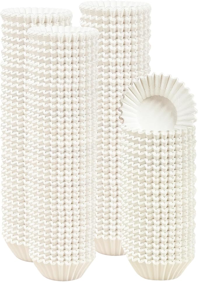 qiqee Coffee Cupcake Liners, 300 Count, Jumbo Size