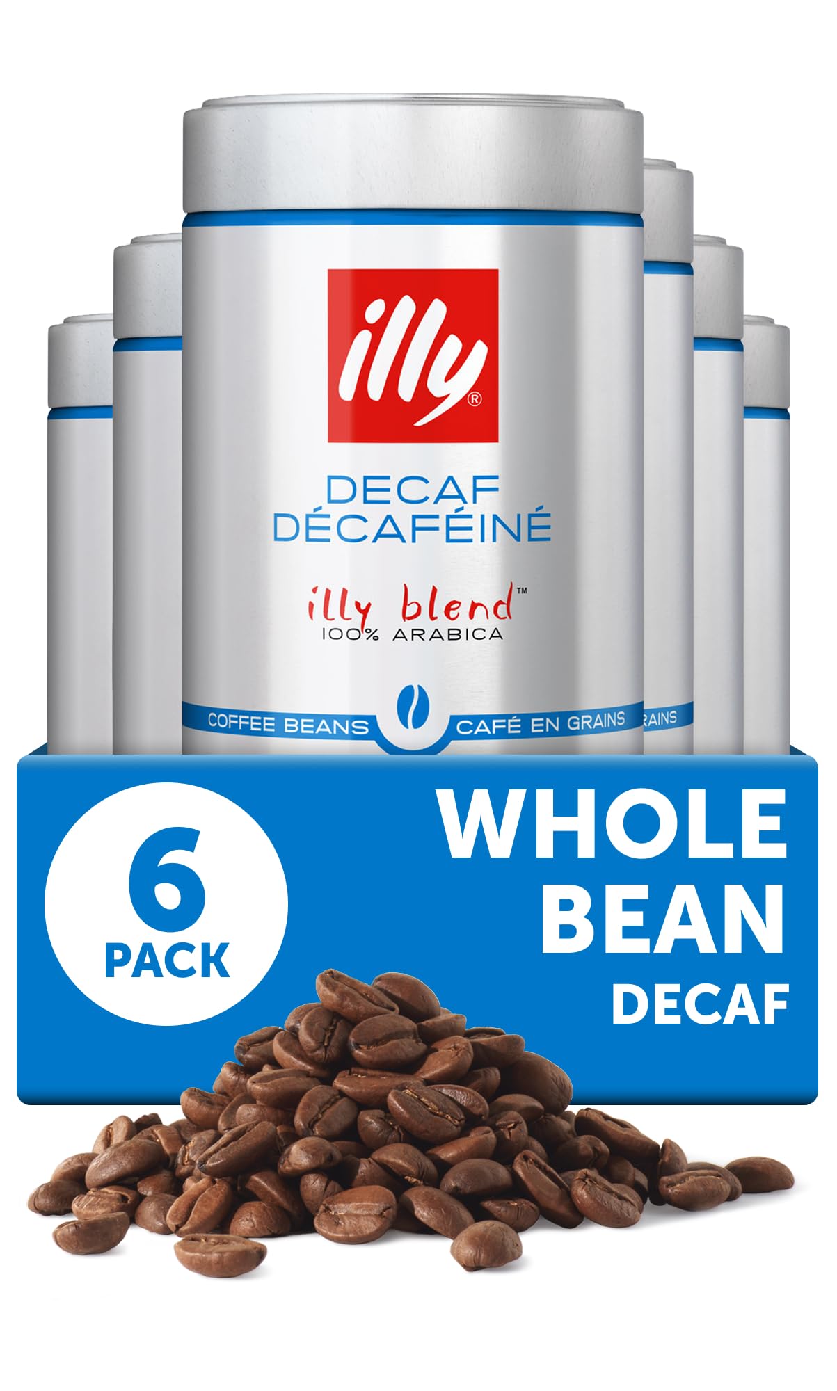 illy Whole Bean Coffee, Intenso Bold Roast, 8.8oz, 6 Pack