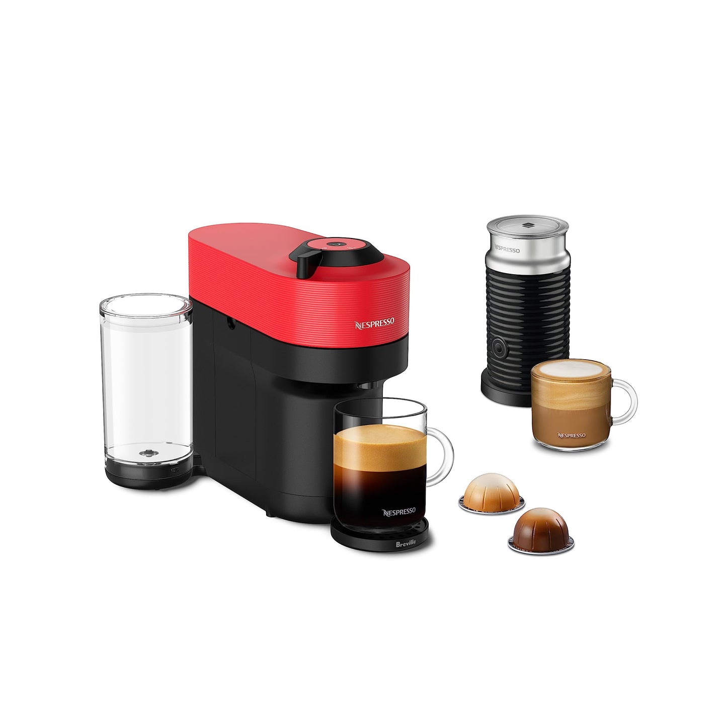 Nespresso Vertuo Pop+ Coffee Machine with Milk Frother, Dark Grey