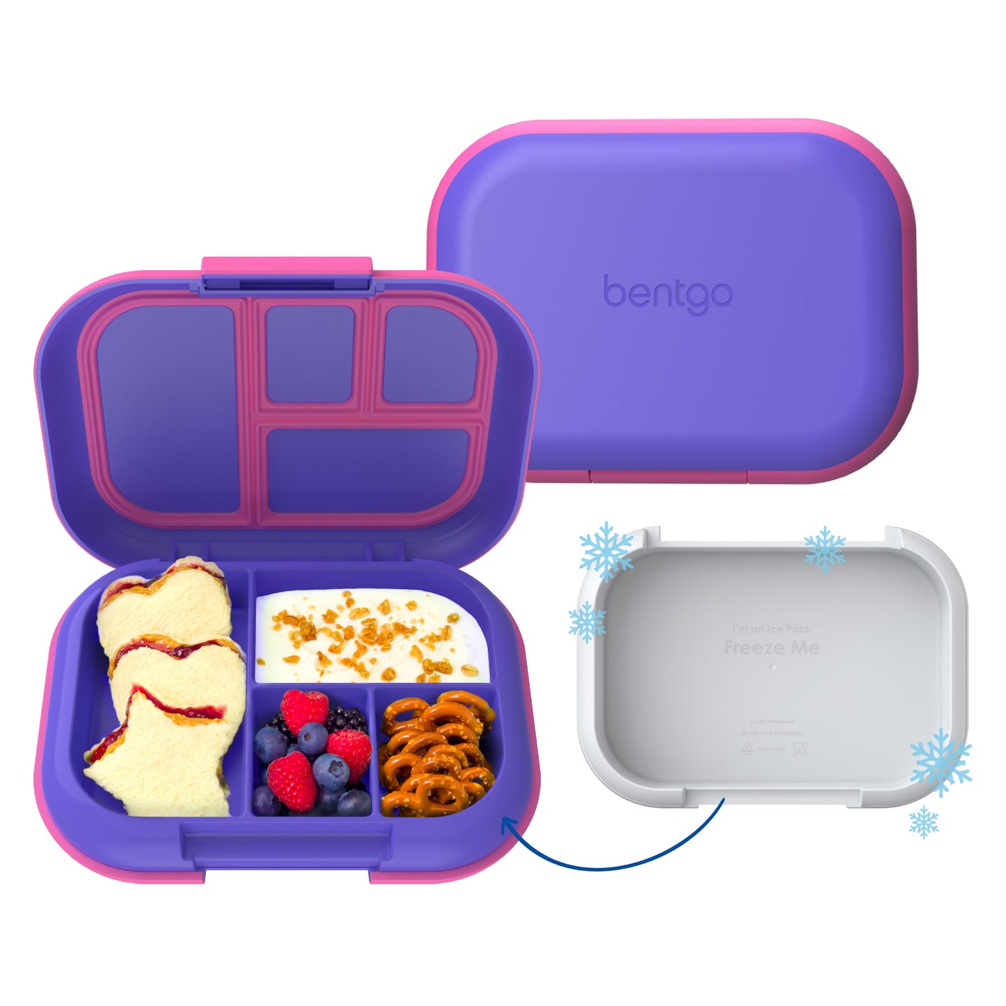 Bentgo Chill Kids 4-Compartment Bento Box Leakproof Lunch Box