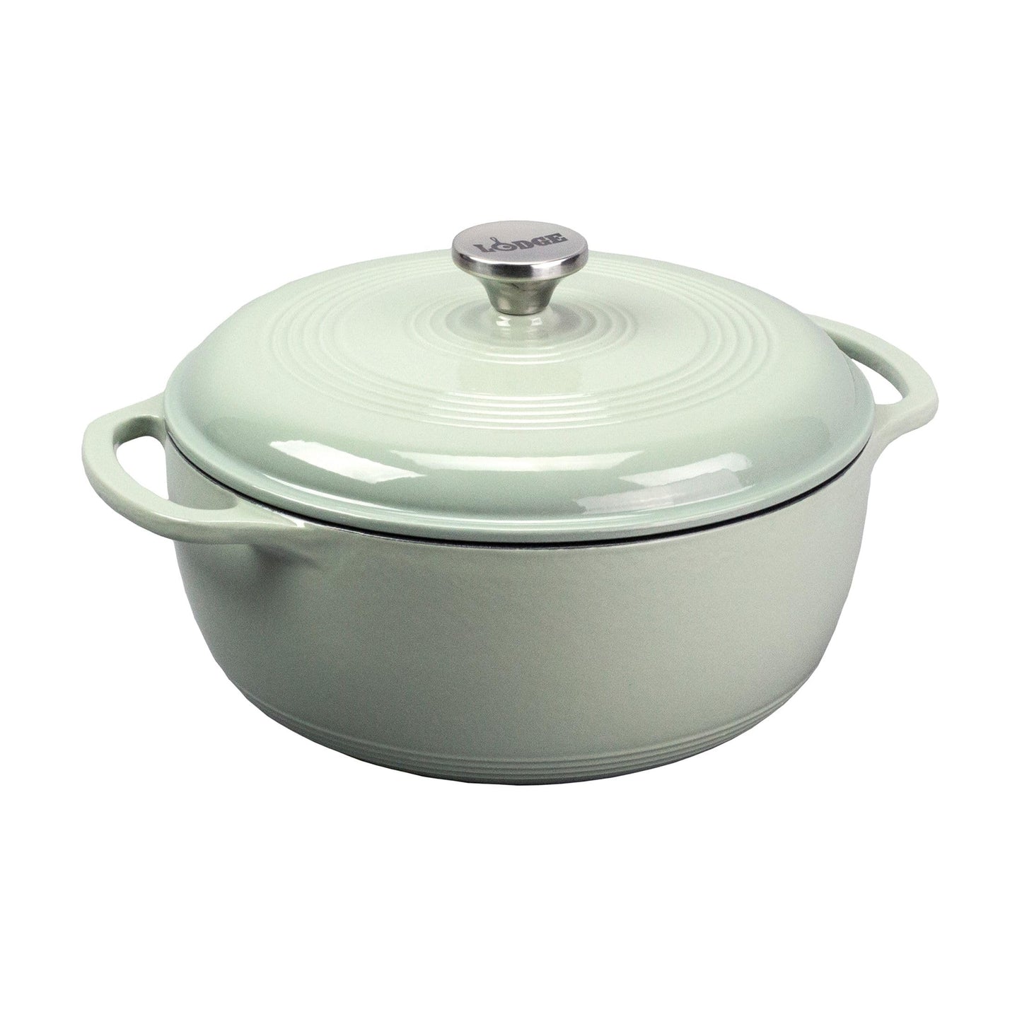 Lodge Essential Enamel Cast Iron Dutch Oven, 6 Quart, Lagoon