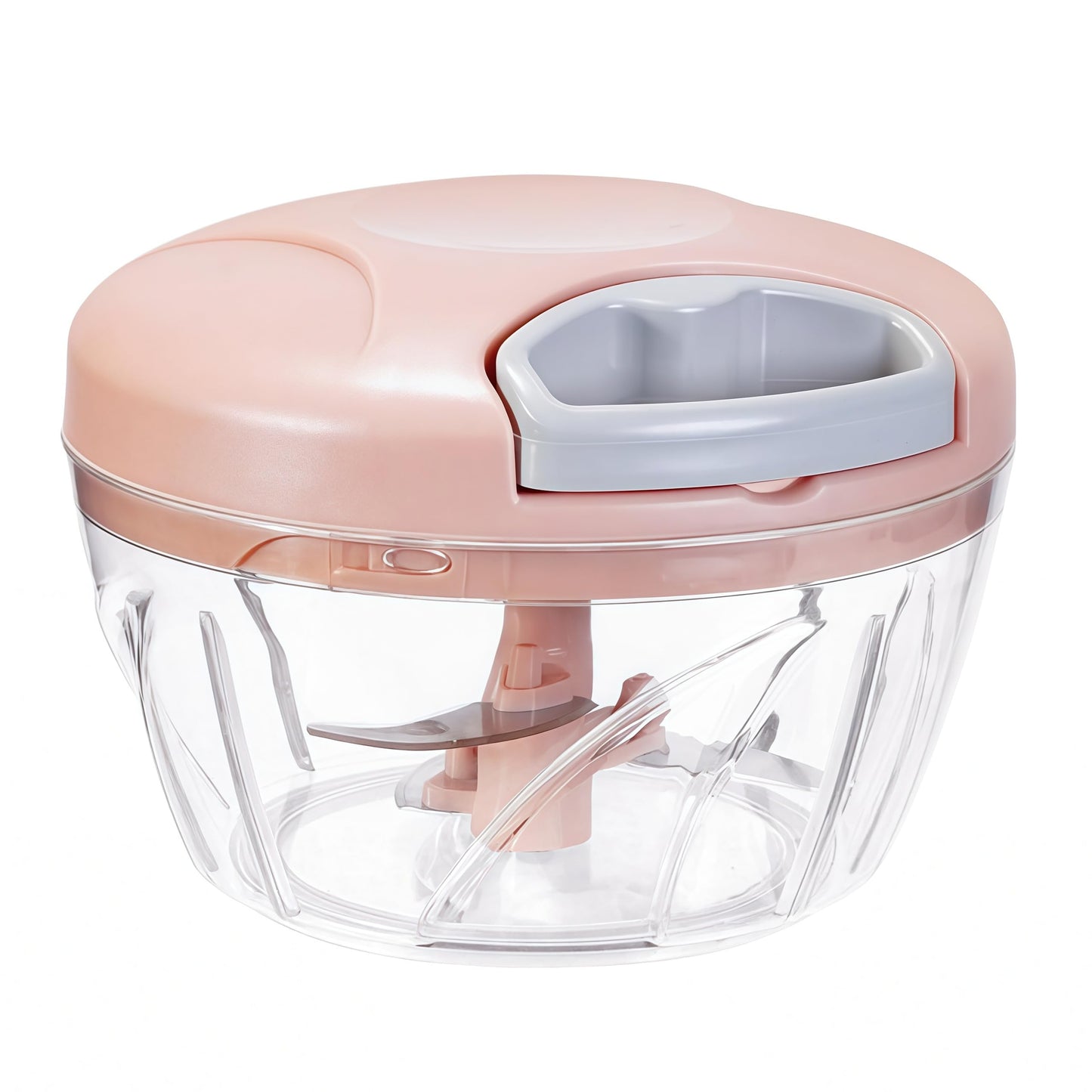 Manual Food Processor Vegetable Chopper,‌ Portable Hand Pull String Garlic Mincer Onion Cutter for Veggies, Suitable for Vegetables, Ginger, Garlic, Fruits, Onion, Potato, Salad (Green 500 ml)