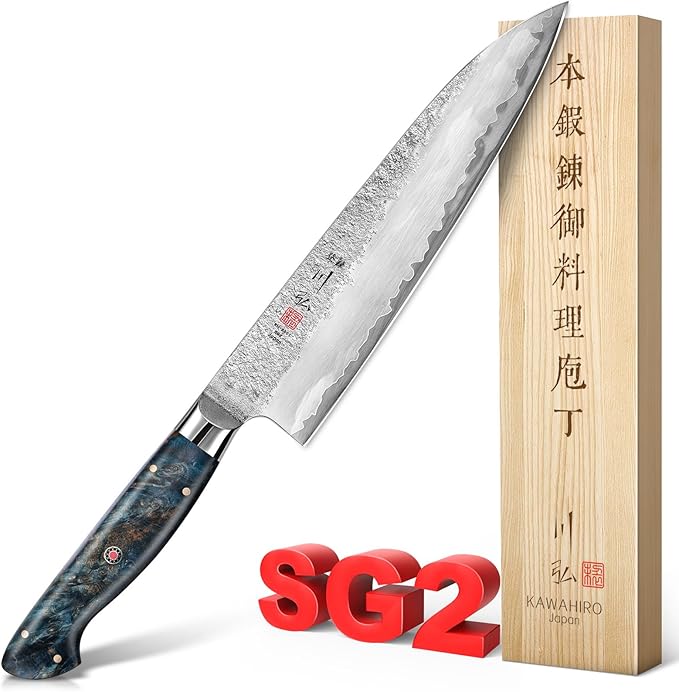 KAWAHIRO 5" Japanese Utility Knife, VG10 Paring Knife for Precision Prep