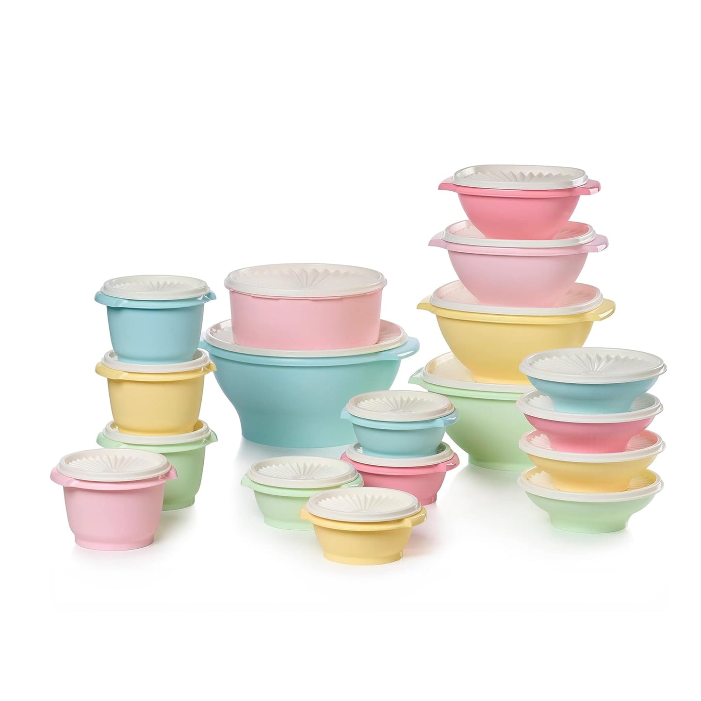 Tupperware Heritage 36-Piece Vintage Blue Set (18 Containers + 18 Lids)