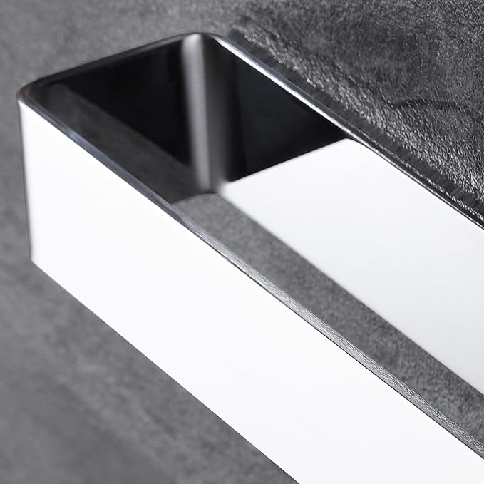 Taozun Hand Towel Holder - Adhesive Hand Towel Bar Open Towel Ring Polished Towel Rack for Bathroom Kitchen, SUS 304 Stainless Steel
