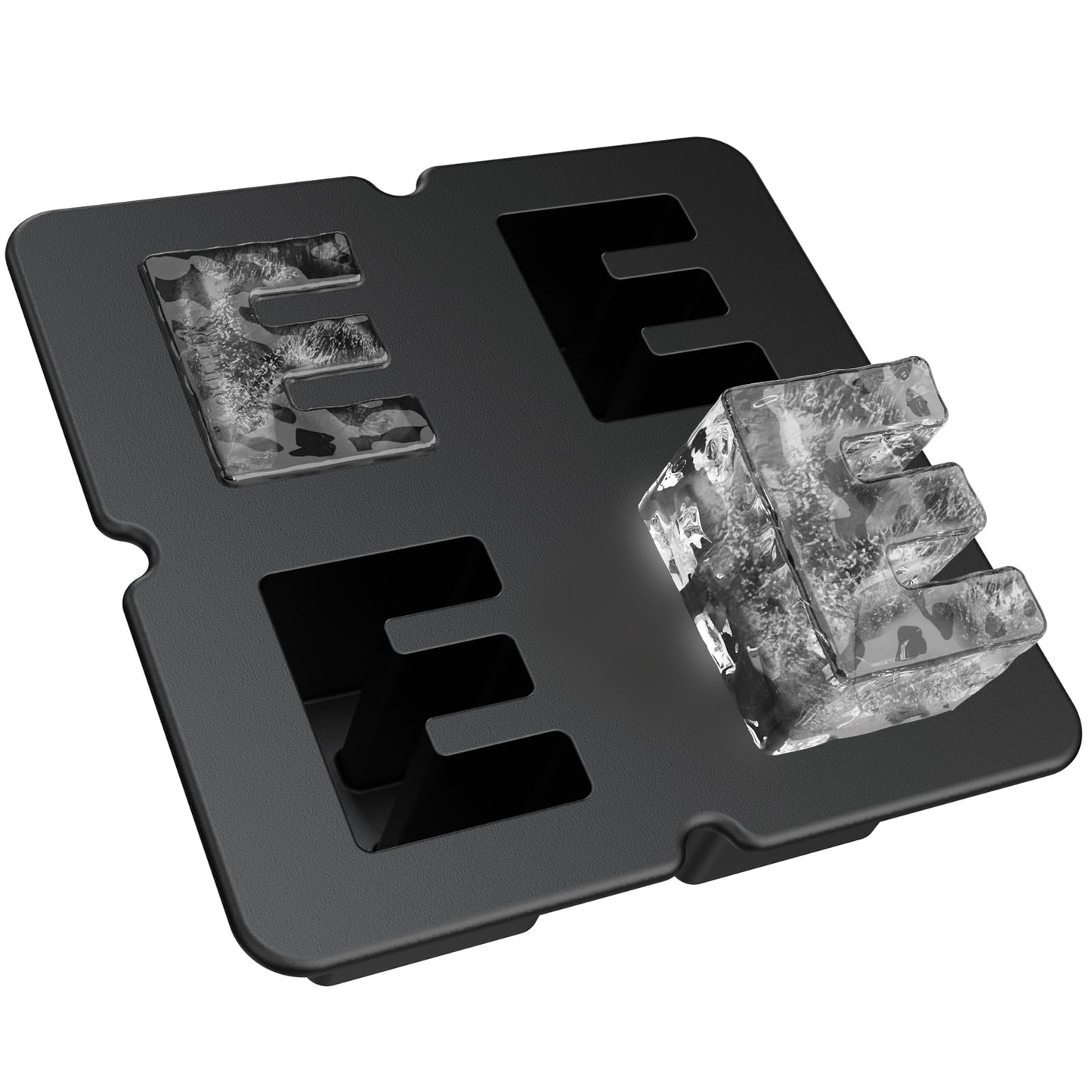 Customized Letter P Ice Cube Mold -Letter Silicone Ice Mold for Custom Ice Cube Mold and Baking Chocolate and Crafting Letter Molds, Ice Cube Molds for Cocktails & Whiskey with Custom Letters
