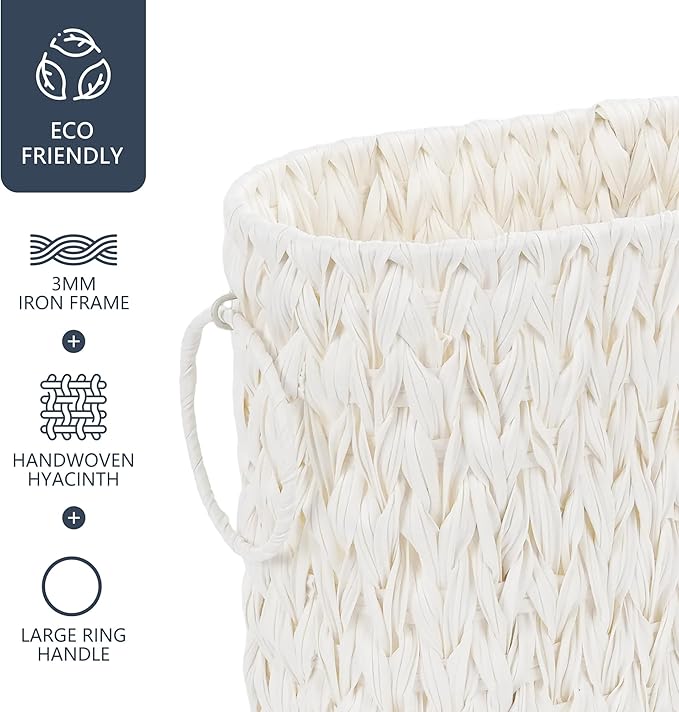 Toilet Paper Basket,Boho Decorative Toilet Paper Storage,Large Wicker Basket for Bathroom Storage,Free Standing