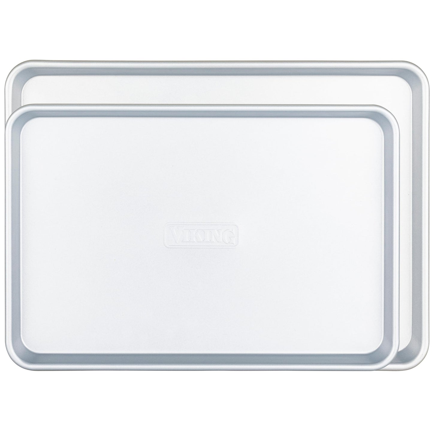 Viking Premium 2-Piece Nonstick Baking Sheet Pan Set, Made without PFAS, Heavy Gauge Aluminized Steel Cookie Sheets with Reinforced Iron Frame, 15 & 18-Inch, Oven Safe to 475F