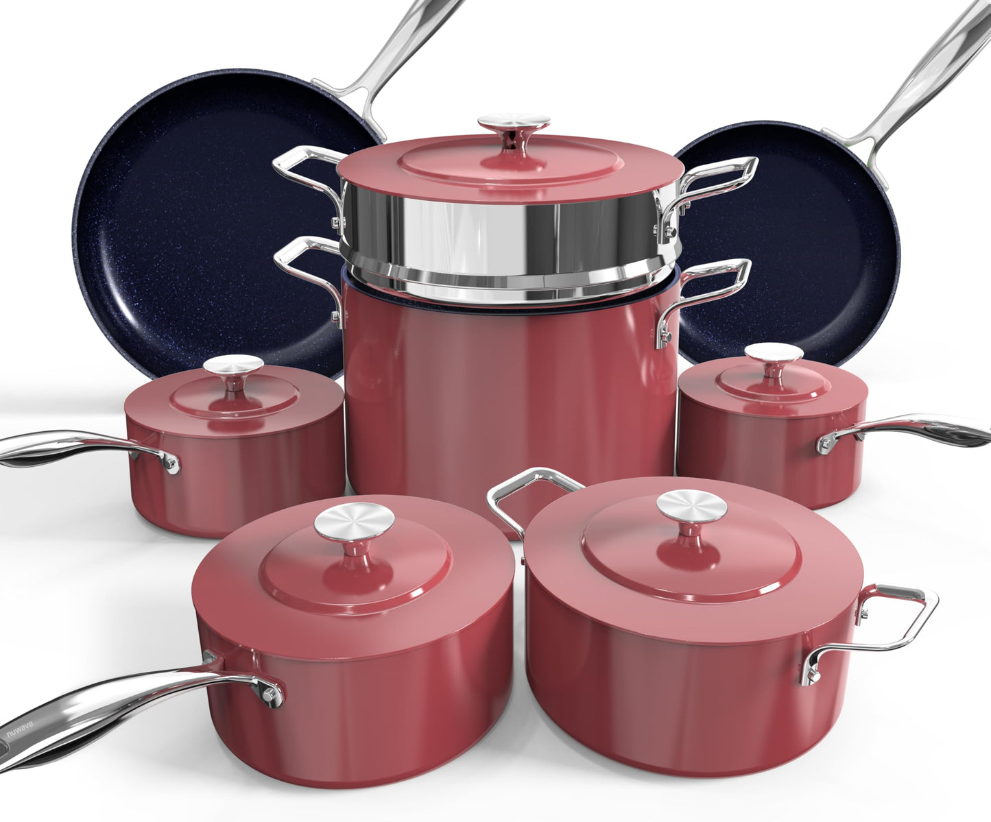 Nuwave Lux 13pc Forged Lightweight Nonstick Ceramic Cookware Set, PFAS-Free