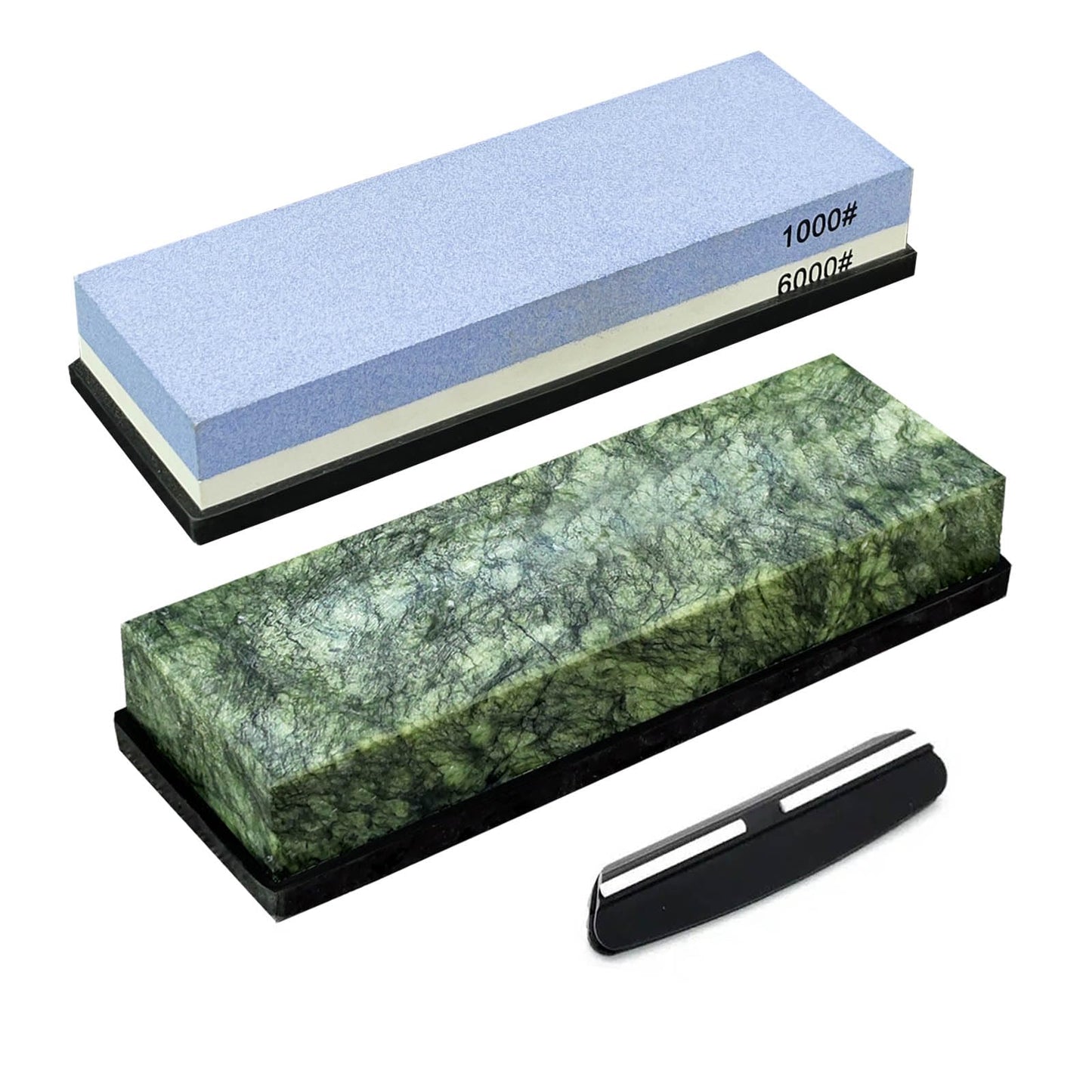 Knife Sharpening Stone Set,10000 Grit Whetstone Final Fine Polishing Natural Green Honing Oilstone for Knives Tools,Cutting Tools