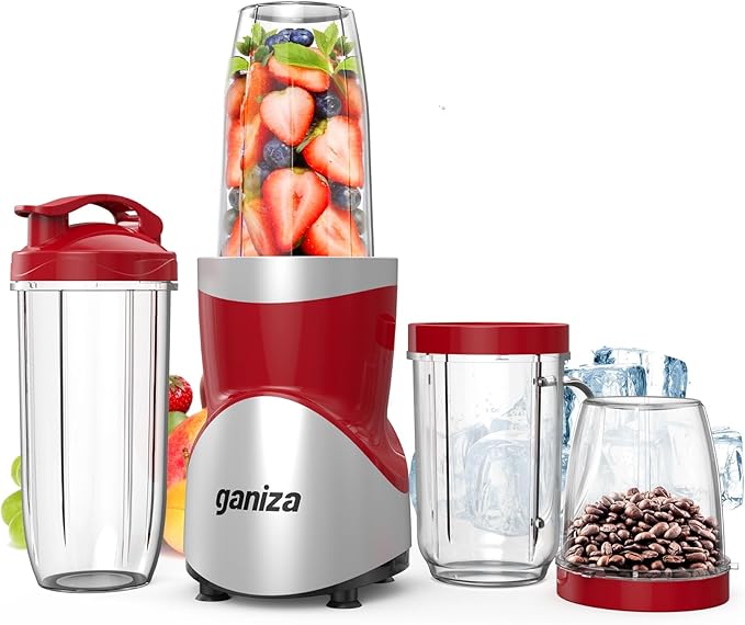 Ganiza Smoothie Blender, 900W Blenders Shakes and Smoothies, Green