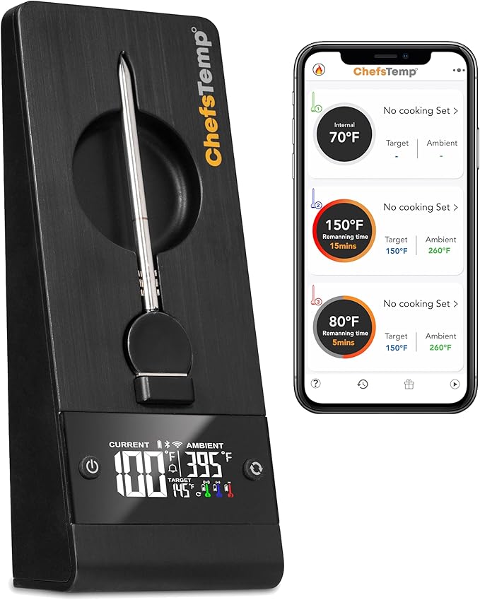 ChefsTemp ProTemp Plus Next-Gen Wireless Meat Thermometer Digital