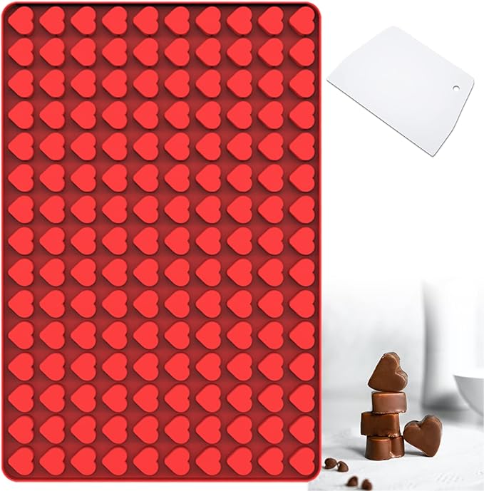 Marijuana Cannabis Hemp Leaf Silicone Molds with 70 Cavities Shaped for Pot Chocolate Candy Gummy, with Baking Scraper
