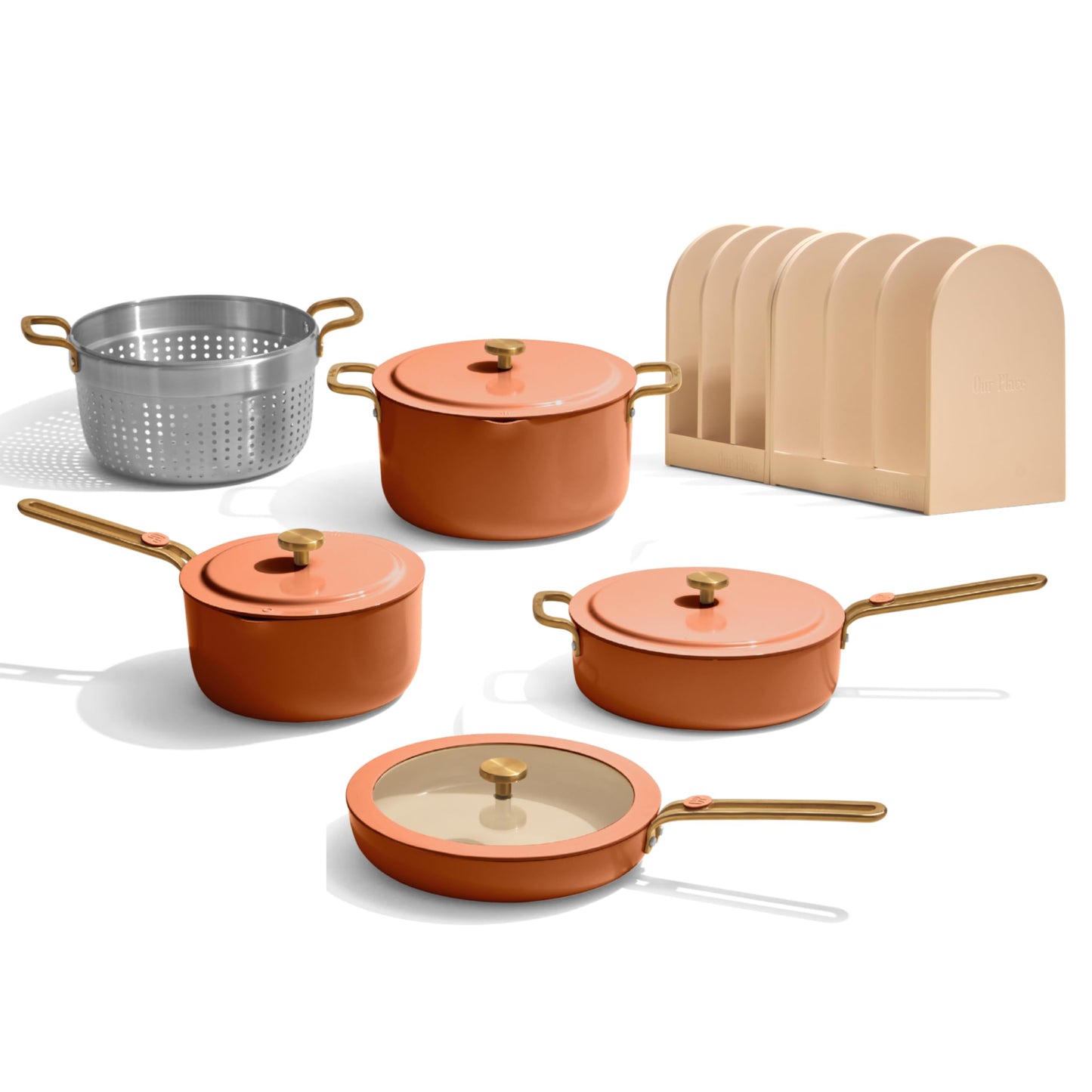 Our Place Essentials Complete Cookware Set, 11-Piece Ceramic Cookware Set