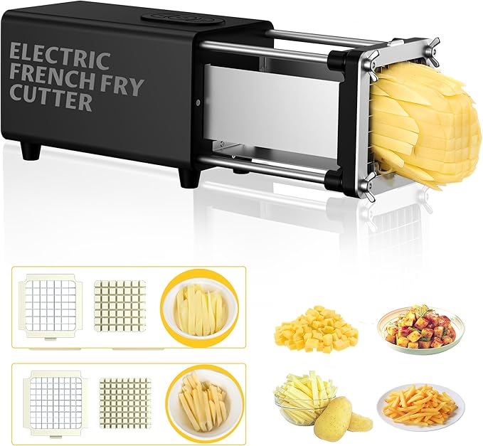 YOTAN Electric French Fry Cutter, Vertical French Fry Cutter for Potatoes