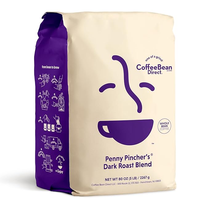 Coffee Bean Direct Poor Man's Blend®, Whole Bean, 1lb Bag