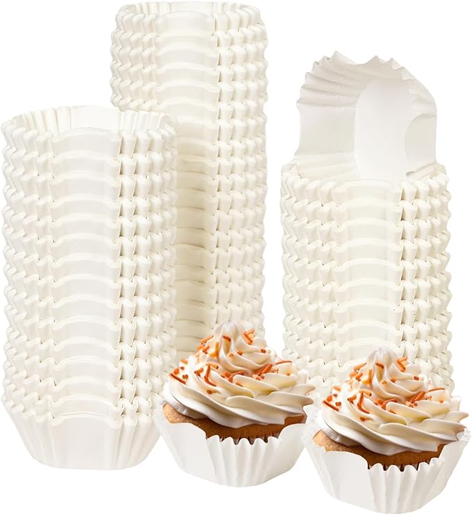 qiqee Coffee Cupcake Liners, 300 Count, Jumbo Size