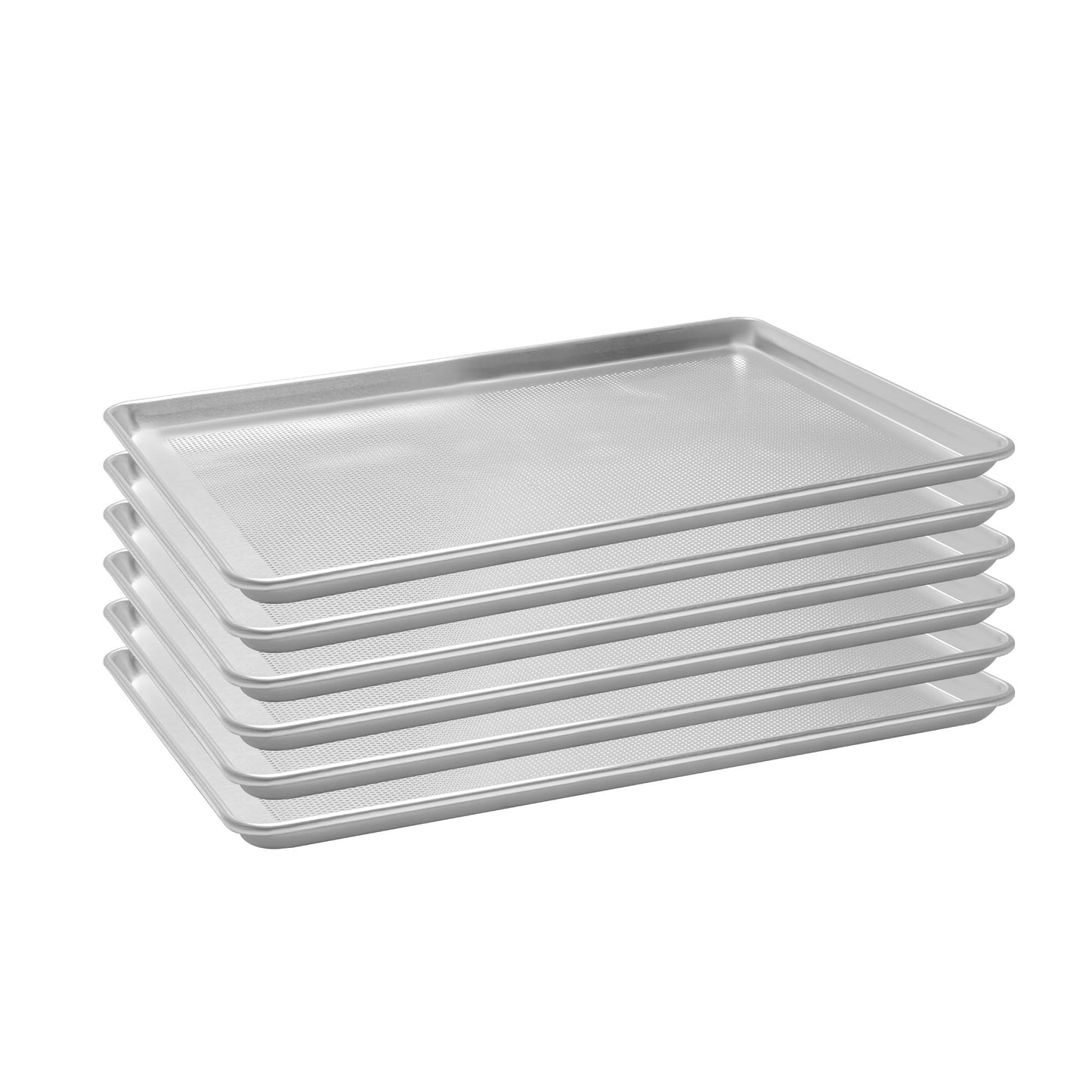 STEELUS 6 Pack Quarter Size Aluminum Baking Sheet Pans, 13"x10"