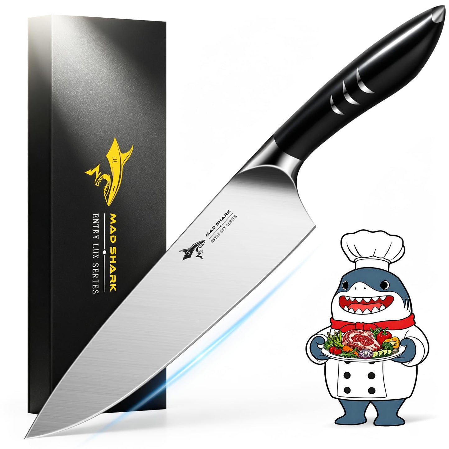 MAD SHARK Chef Knife 8 inch Chopping Knife High Carbon Stainless Steel