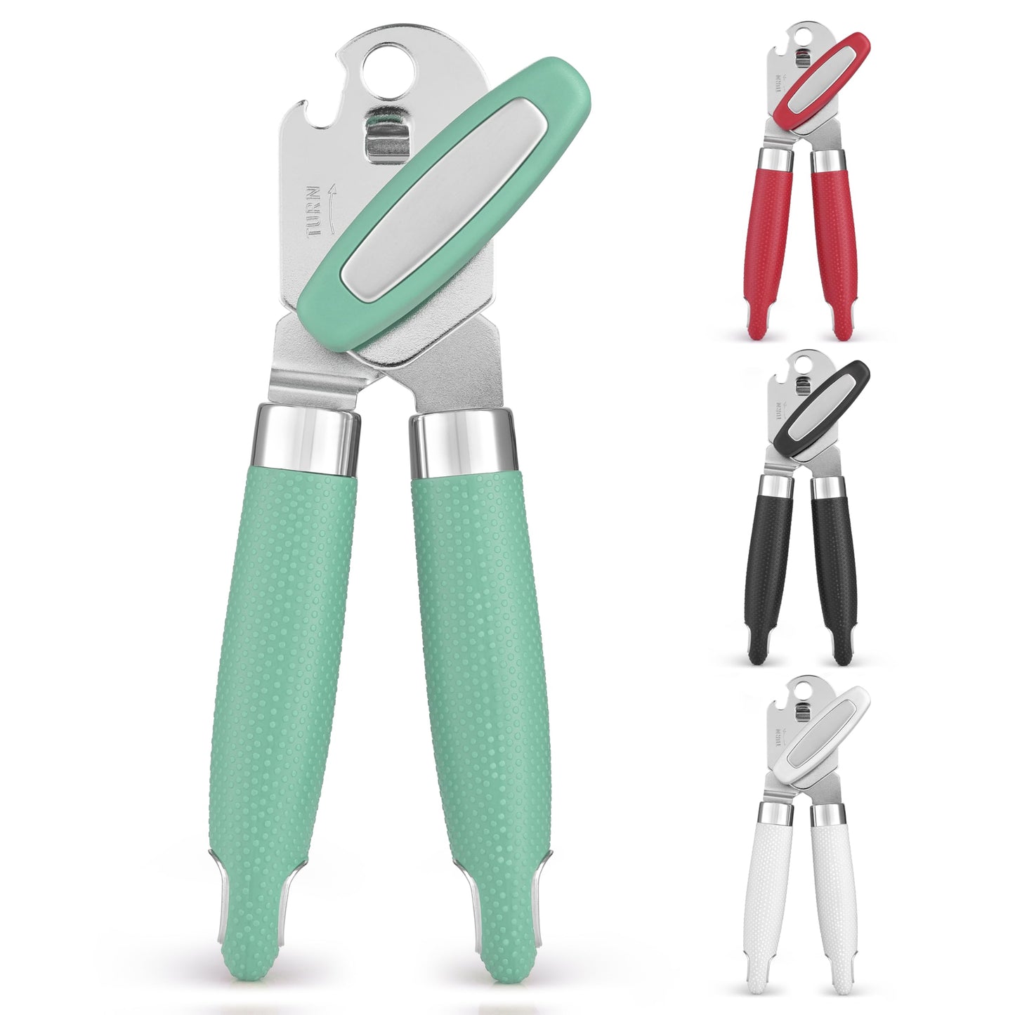 Zulay Kitchen Can Opener with Large Bottle Opener