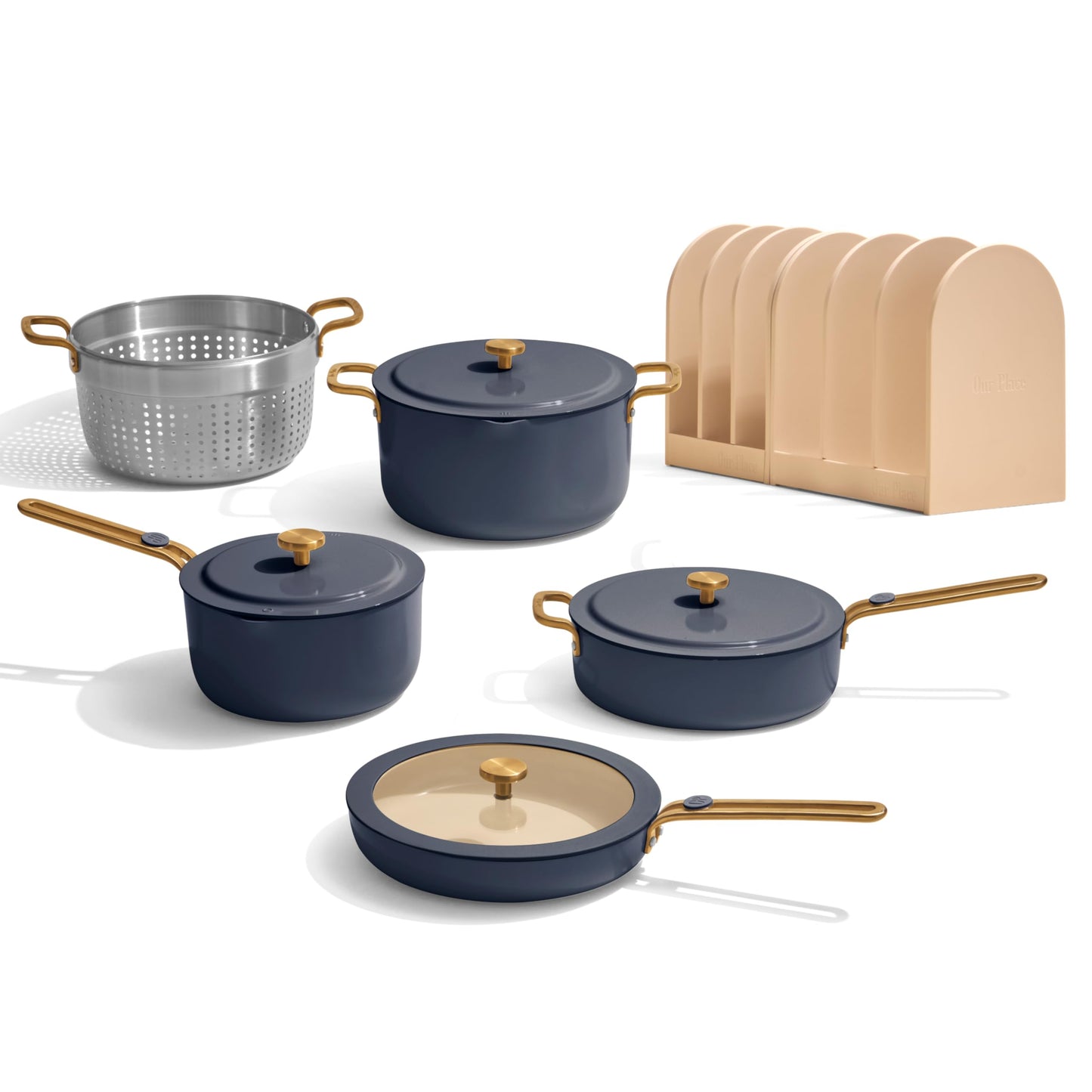 Our Place Essentials Complete Cookware Set, 11-Piece Ceramic Cookware Set