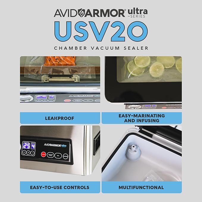 Avid Armor USV20 Chamber Vacuum Sealer Machine – High-Volume 11.5” Sealer